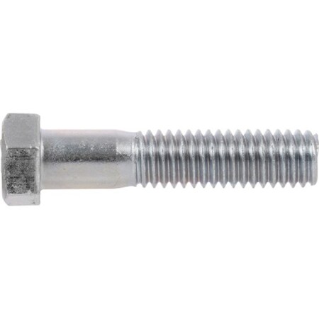 Hex Cap Screw, 1/4-20 Thread, 5 In OAL, 5 Grade, Steel, Zinc, USS Measuring, Coarse Thread